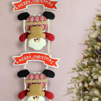 TIED RIBBONS Christmas Decorations Items for Home Office Wall Main Door Tree Hanging Santa Clause Decorative Ornament Props Xmas Decor - Christmas Tree Decoration Items