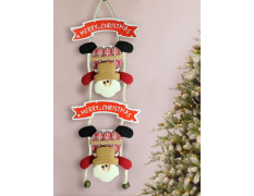 TIED RIBBONS Christmas Decorations Items for Home Office Wall Main Door Tree Hanging Santa Clause Decorative Ornament Props Xmas Decor - Christmas Tree Decoration Items