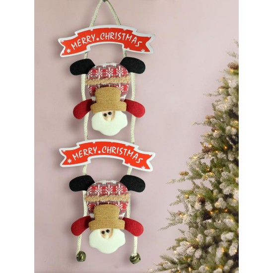 TIED RIBBONS Christmas Decorations Items for Home Office Wall Main Door Tree Hanging Santa Clause Decorative Ornament Props Xmas Decor - Christmas Tree Decoration Items