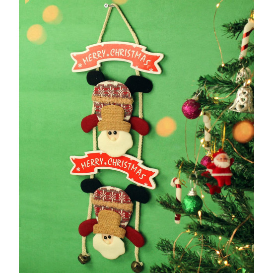 TIED RIBBONS Christmas Decorations Items for Home Office Wall Main Door Tree Hanging Santa Clause Decorative Ornament Props Xmas Decor - Christmas Tree Decoration Items