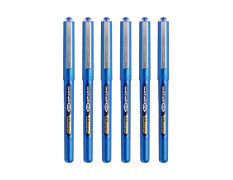 uni-ball UB150-38 0.38mm Ultra Micro Eye Roller Pen | Blue Body, Blue Ink, Pack of 6