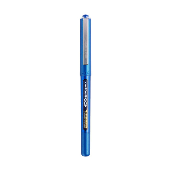 uni-ball UB150-38 0.38mm Ultra Micro Eye Roller Pen | Blue Body, Blue Ink, Pack of 6