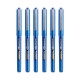 uni-ball UB150-38 0.38mm Ultra Micro Eye Roller Pen | Blue Body, Blue Ink, Pack of 6