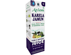 Axiom Karela Jamun Juice | Enriched with Neem, Karela, Jamun & Giloye | Helps to Maintain Blood Sugar Levels|Enhance Digestive System -1L (Pack of 4)