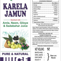 Axiom Karela Jamun Juice | Enriched with Neem, Karela, Jamun & Giloye | Helps to Maintain Blood Sugar Levels|Enhance Digestive System -1L (Pack of 4)
