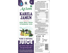 Axiom Karela Jamun Juice | Enriched with Neem, Karela, Jamun & Giloye | Helps to Maintain Blood Sugar Levels|Enhance Digestive System -1L (Pack of 4)