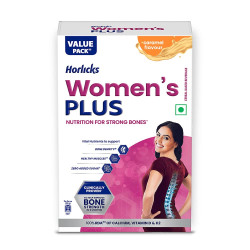 Horlicks Women's Plus Caramel Refill 750g | Health Drink for Women, No Added Sugar | Improves Bone Strength in 6 months, 100% Daily Calcium, Vitamin D