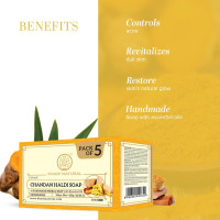 KHADI NATURAL CHANDAN HALDI SOAP SUPER SAVER PACK 4+1 KHADI NATURAL CHANDAN HALDI SOAP SUPER SAVER PACK 4+1
