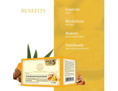 KHADI NATURAL CHANDAN HALDI SOAP SUPER SAVER PACK 4+1