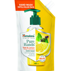 Himalaya Pure Hands | Deep Cleansing Tulsi and Lemon Hand Wash Refill - 750 ml