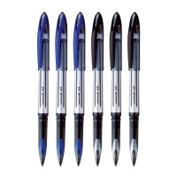uni-ball Air UBA 188 L 0.7mm Roller Ball Pen Combo | Blue & Black Ink, Pack of 6