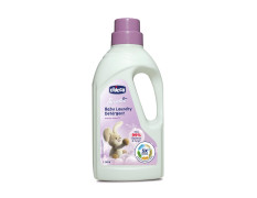 Chicco Baby Liquid Laundry Detergent, 5X Stain & Germ Fighter, Kills 99% Of Germs, Dermatologically Tested For Effective & Gentle Cleaning, Delicate Flowers (1 L)