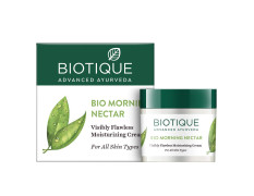 Biotique Morning Nectar Nourish & Hydrate Moisturizing Cold Cream For Visibly Flawless Skin, 50g