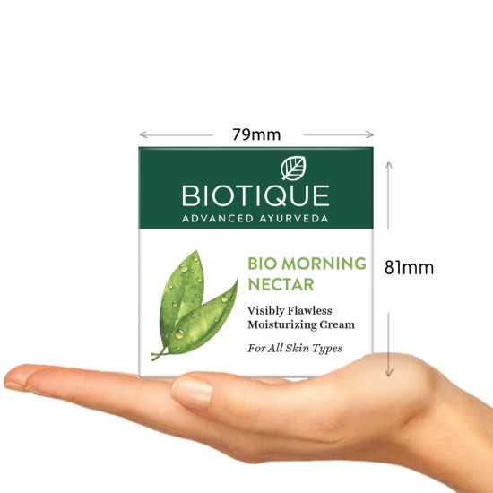 Biotique Morning Nectar Nourish & Hydrate Moisturizing Cold Cream For Visibly Flawless Skin, 50g