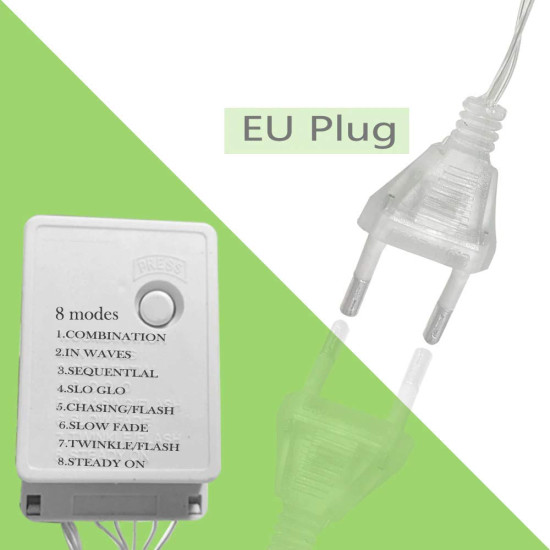 Desidiya® 12 LED Star String Light Warm White 138 LEDs, 3 Mtr Decorative Lights for Decoration Christmas, Wedding, Party, Home & Patio Decorative Lighting for Living Room, Parties, Weddings