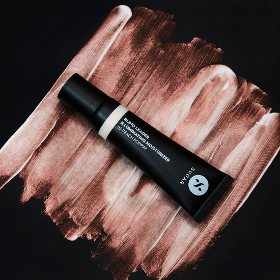 SUGAR Cosmetics Bling Leader Illuminating Moisturizer | Strobe Cream with Vitamin E | Lightweight | Protects against Pollution | 25ml - 03 Peach Poppin