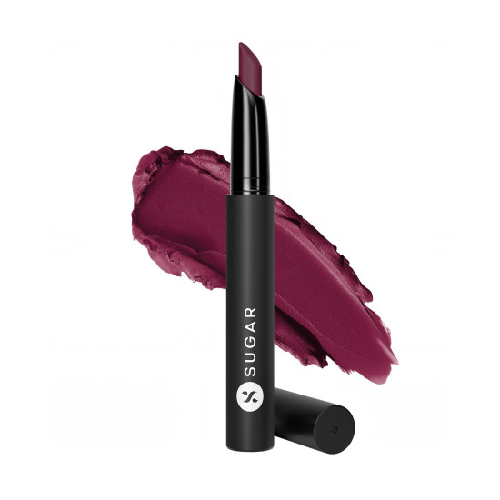 SUGAR Cosmetics Matte Attack Lipstick for Women | Transferproof & Smudgeproof | Lasts upto 12hrs | Enriched With Jojoba Oil | 2gm - The Grandberries