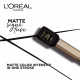 L'Oréal Paris Eye Liner, Ultra-Precise Tip, Waterproof, Fade-Proof and Smudge-proof, Matte Signature, Black, 19g