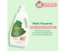 Mother Sparsh Plant Powered Baby Laundry Liquid Detergent, 1Ltr. & Natural Baby Liquid Cleanser with Green Apple & Basil, 500 ml