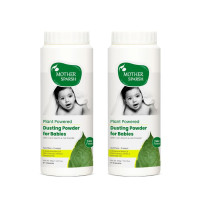 Mother Sparsh Plant Powered Talc Free Dusting Powder For Babies - 100g X 2 | With Corn Starch & Oat Powder