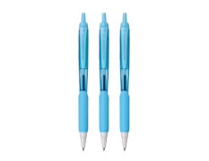 Uniball Jetstream SXN-101FL-07 Roller Ball Pen | Aqua Body, Blue Ink, Pack of 3
