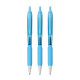 Uniball Jetstream SXN-101FL-07 Roller Ball Pen | Aqua Body, Blue Ink, Pack of 3