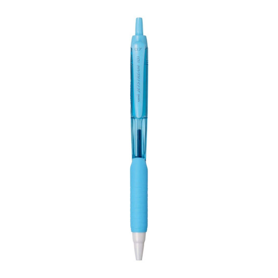 Uniball Jetstream SXN-101FL-07 Roller Ball Pen | Aqua Body, Blue Ink, Pack of 3
