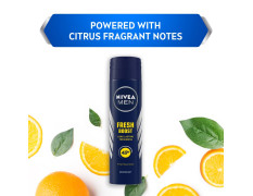 NIVEA MEN Fresh Boost Deodorant 200 ml | 48H Long Lasting Freshness | With Fresh Musk Scent | Powered with Citrus Fragnant notes | Gentle on Underarms