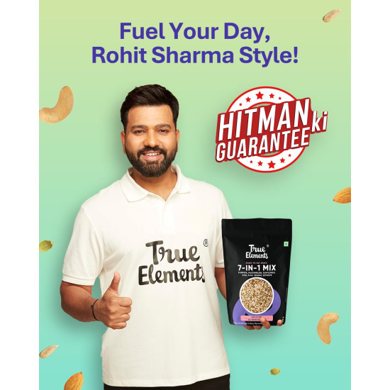 True Elements 7 in 1 Seeds Mix 250g - Complete Seed Blend | 24g Protein & 16g Fibre | High Fibre Super Seeds | Perfect for Oats, Smoothies & Healthy Snacking