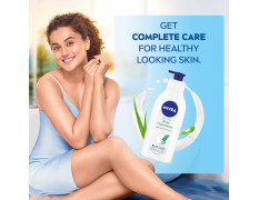 NIVEA Aloe Hydration Body Lotion 600 ml | 48 H Moisturization | Refreshing Hydration | Non Sticky Feel | With Goodness of Aloe Vera For Instant Hydration In Summer | For Men & Women
