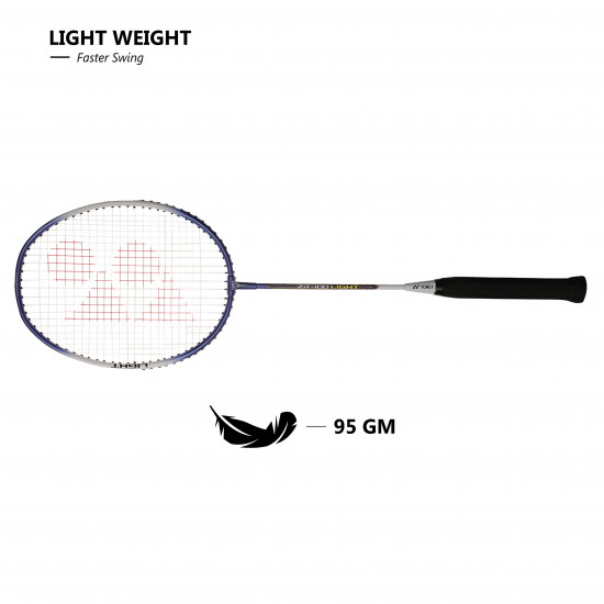 Yonex ZR 100 Light Aluminium Badminton Racquet with Full Cover | Made in India (Set of 2) | Blue