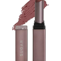 SUGAR Cosmetics Mettle Satin Lipstick | Highly Pigmented & Silky Matte Finish | Creamy Texture | Mango Butter Infused | 2.2 gm - 10 Diana (Peachy Pink)