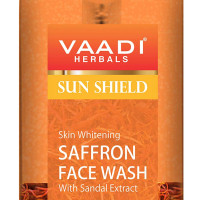 Vaadi Herbals Pvt Ltd Skin Whitening Saffron Face Wash With Sandal Extract, 250 ml