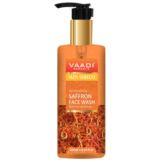 Vaadi Herbals Pvt Ltd Skin Whitening Saffron Face Wash With Sandal Extract, 250 ml