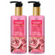 Vaadi Herbals Pvt Ltd Insta Glow Pink Rose Face Wash With Aloe Vera Extract, 250 Ml (Pack Of 2)