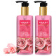 Vaadi Herbals Pvt Ltd Insta Glow Pink Rose Face Wash With Aloe Vera Extract, 250 Ml (Pack Of 2)