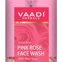 Vaadi Herbals Pvt Ltd Insta Glow Pink Rose Fase Wash With Aloe Vera Extract, 250 Ml