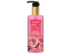 Vaadi Herbals Pvt Ltd Insta Glow Pink Rose Fase Wash With Aloe Vera Extract, 250 Ml