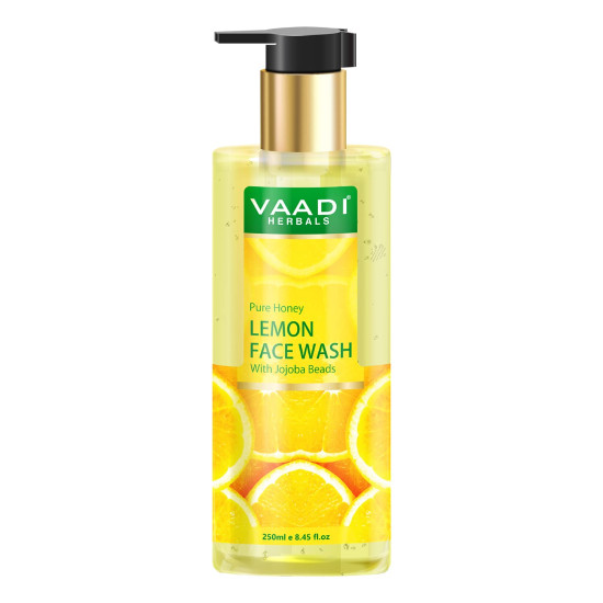 Vaadi Herbals Pvt Ltd Honey Lemon Face Wash With Jojoba Beads, 250 Ml