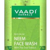 Vaadi Herbals Pvt Ltd Anti-Acne Neem Face Wash With Tea Tree Extract, 250 Ml