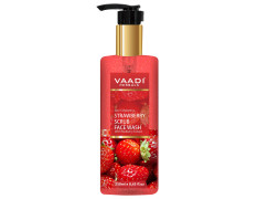 Vaadi Herbals Pvt Ltd Strawberry Scrub Face Wash With Mulberry Extract, 250 Ml