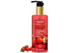 Vaadi Herbals Pvt Ltd Strawberry Scrub Face Wash With Mulberry Extract, 250 Ml