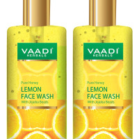 Vaadi Herbals Pvt Ltd Honey Lemon Face Wash With Jojoba Beads, 250 Ml (Pack Of 2)