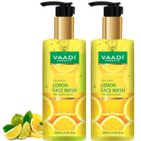 Vaadi Herbals Pvt Ltd Honey Lemon Face Wash With Jojoba Beads, 250 Ml (Pack Of 2)