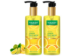 Vaadi Herbals Pvt Ltd Honey Lemon Face Wash With Jojoba Beads, 250 Ml (Pack Of 2)