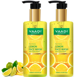 Vaadi Herbals Honey Lemon Face Wash With Jojoba Beads - 250 Ml (Pack Of 2)