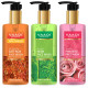 Vaadi Herbals Pvt Ltd Skin Whitening Saffron, Neem & Glow Pink Rose Face Wash, 250 Ml (Pack Of 3)