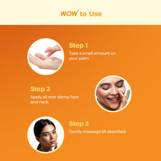 WOW Skin Science Vitamin C & Niacinamide Brightening Face Cream | Hydrates & Brightens Skin | Reduces Wrinkles | Fades Spots | Smoothens Complexion | Boosts Glow - 50 ml