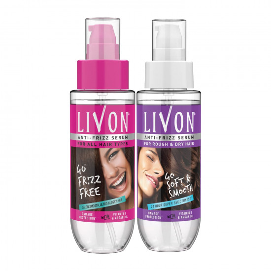 Livon Serum, 100ml And Livon Serum for Rough & Dry Hair, 100 ml