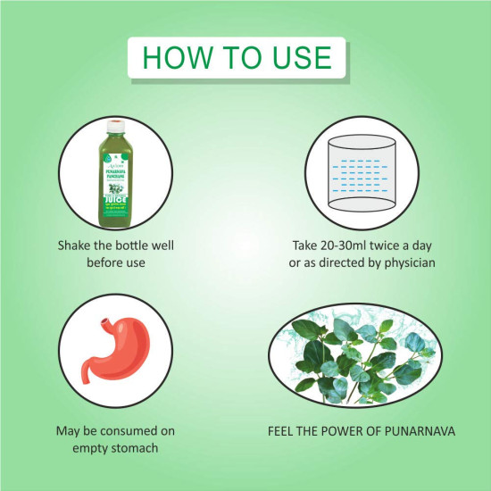 Axiom Punarnava Panchang Herbal Juice - 500mL | Helps in Reducing Obesity & Sugar Levels | Enriched with Punarnava Herbs | 100% Natural & Ayurvedic Juice | Certified Product | WHO-GMP, GLP Certified